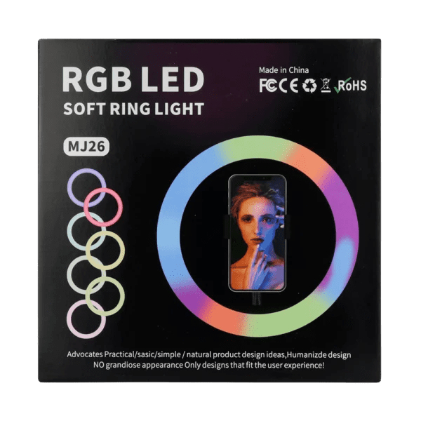 Aro De Luz 26 Cms Rgb + Tripode 2.1mtrs - Imagen 3