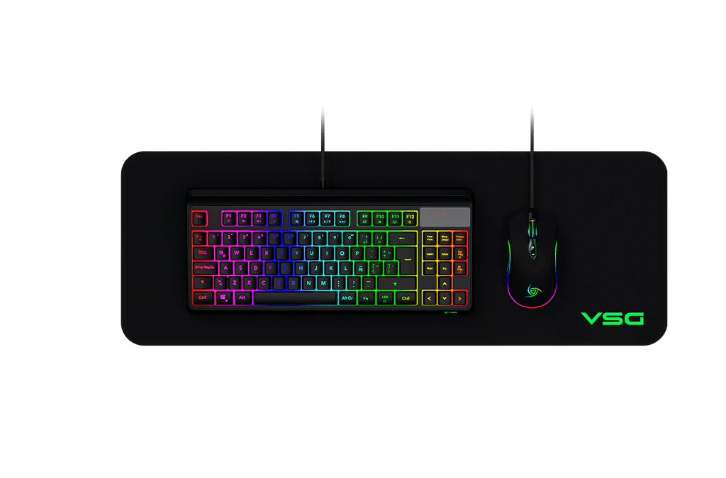 Combo Vsg Pyxis Teclado Mouse Pad Mouse Vg Bl099 Blk Cambio Systems