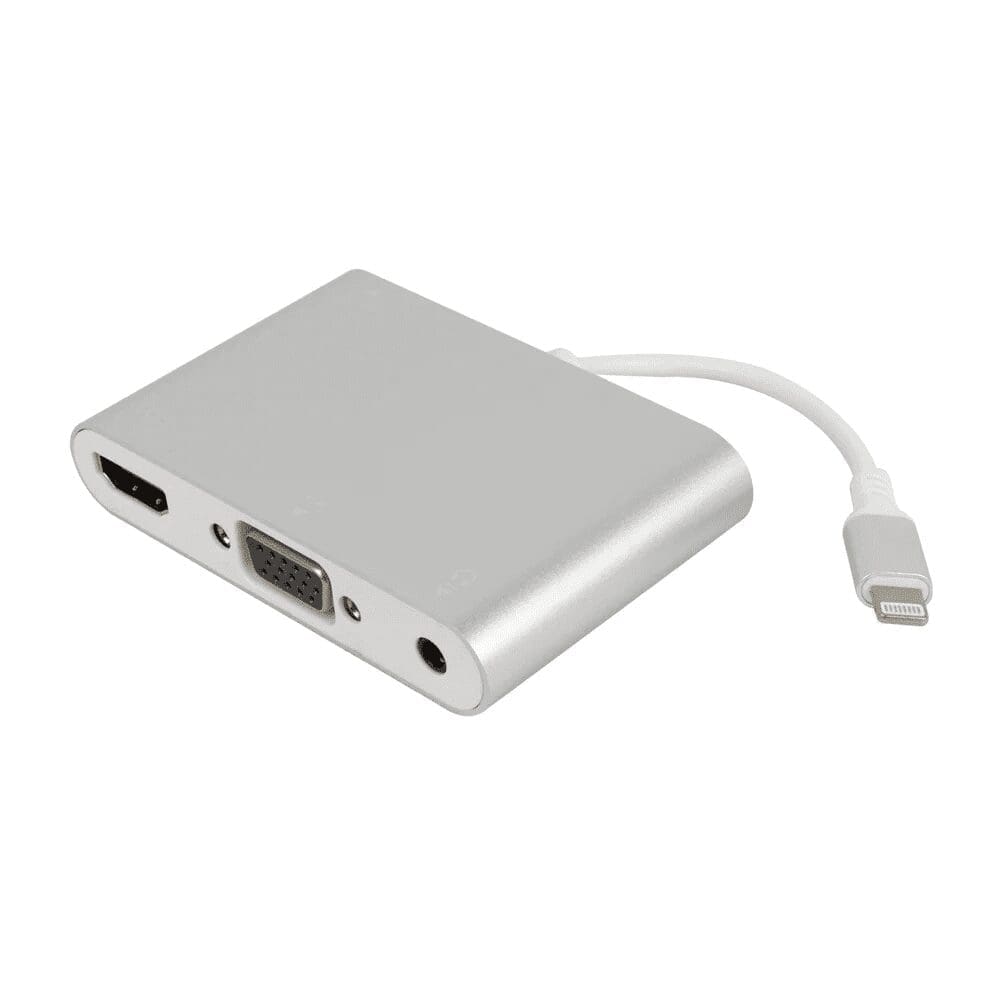 Cable Adaptador Video Lightning 3 En 1