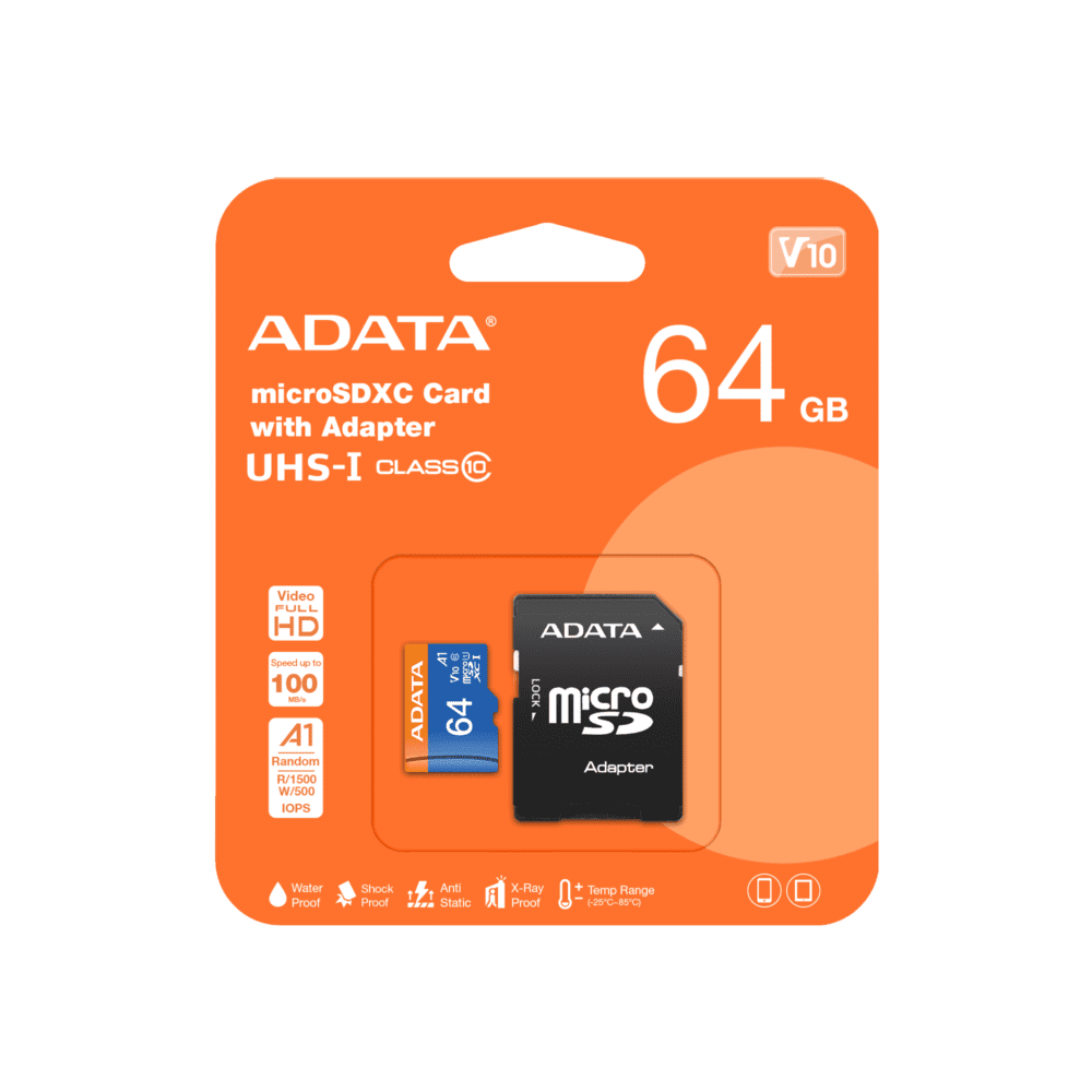 Adata Memoria Micro Sd Con Adaptador Sd Class 10 A1 - Imagen 4