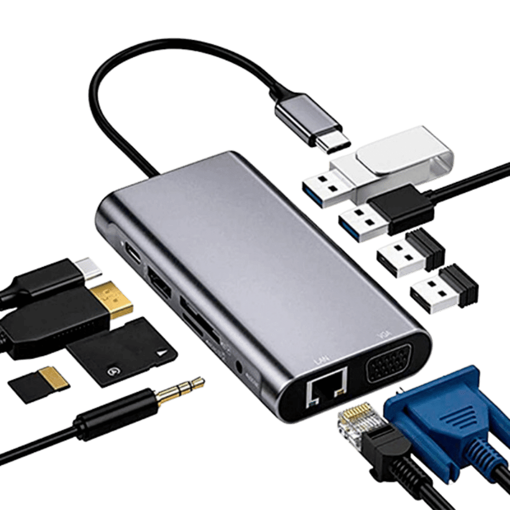 Hub Usb Tipo C 11 En 1 Hdtv
