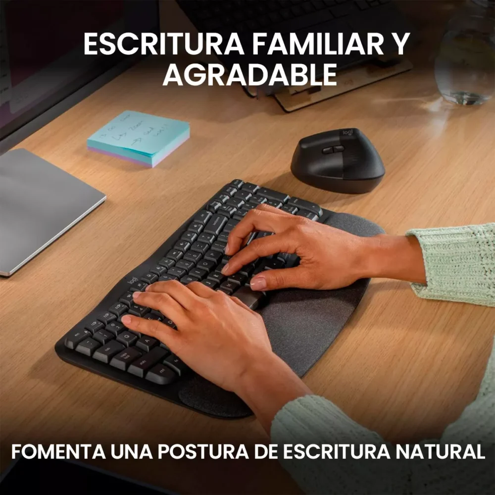 Teclado Ergonomico Inalambrico Logitech Wave Keys - Imagen 7