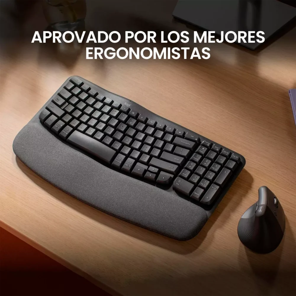 Teclado Ergonomico Inalambrico Logitech Wave Keys - Imagen 5