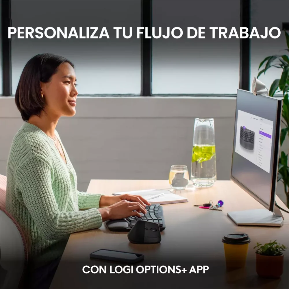 Teclado Ergonomico Inalambrico Logitech Wave Keys - Imagen 3